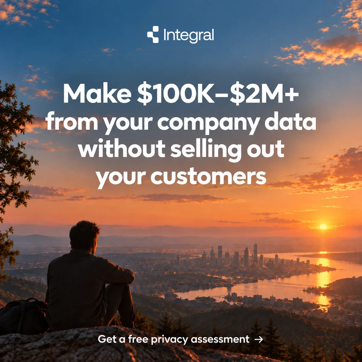 Make $100K–$2M+ from your company data without selling out your customers. Get a free privacy assessment.